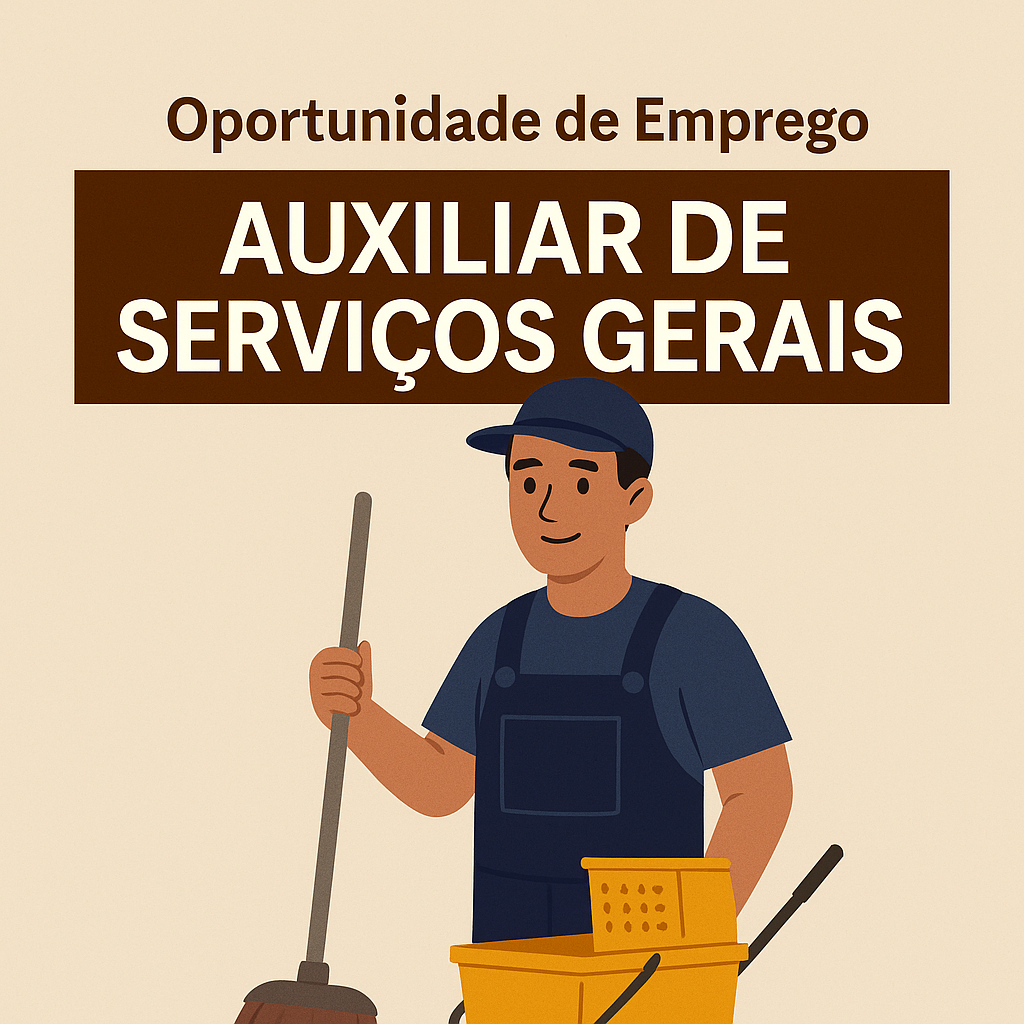 Oportunidade para Auxiliar de Serviços