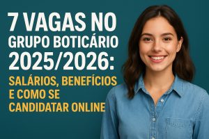 Vagas no Grupo Boticário 2025/2026: Salários, Benefícios e Como se Candidatar Online